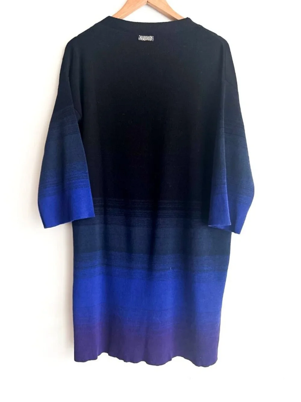 Archiviob Ombre Blue Black Knit Dress XL - Picture 5 of 6